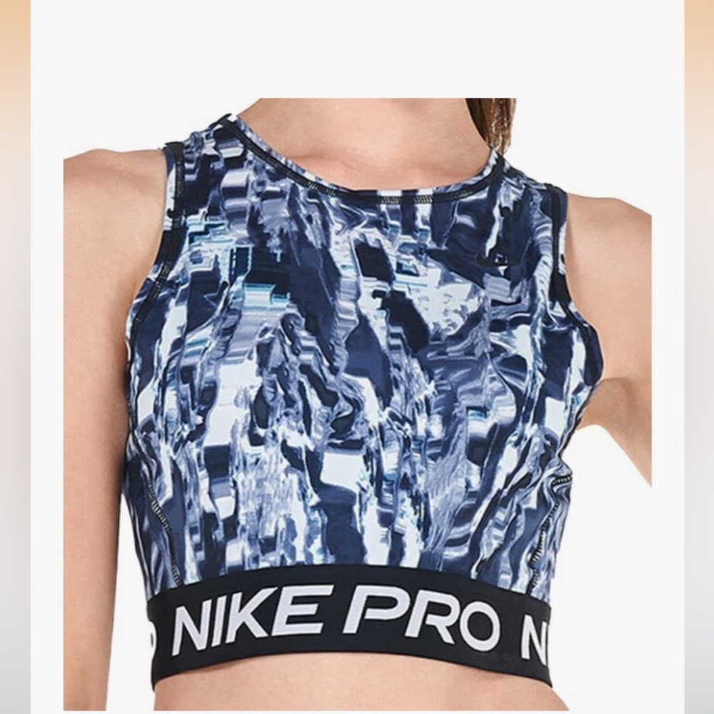 Nike Pro Dri-FIT Pullover Allover Print Tank Sz Med